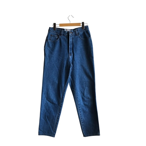 Vintage Abercrombie & Fitch Blue Straight Jeans High-Rise Size 10 Taper Mom - Picture 16 of 16